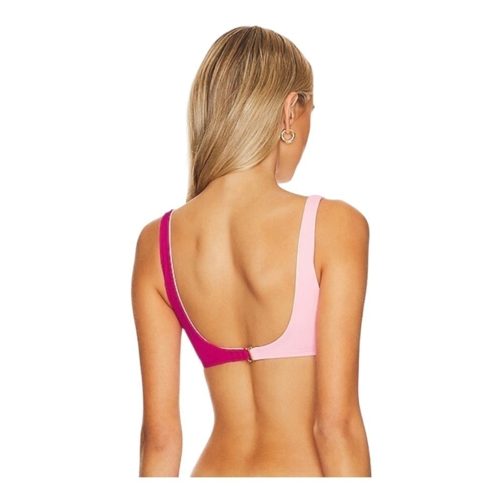 L*Space Luna Bikini Top in Crystal Pink & Bougainvillea NWT - Picture 3 of 5